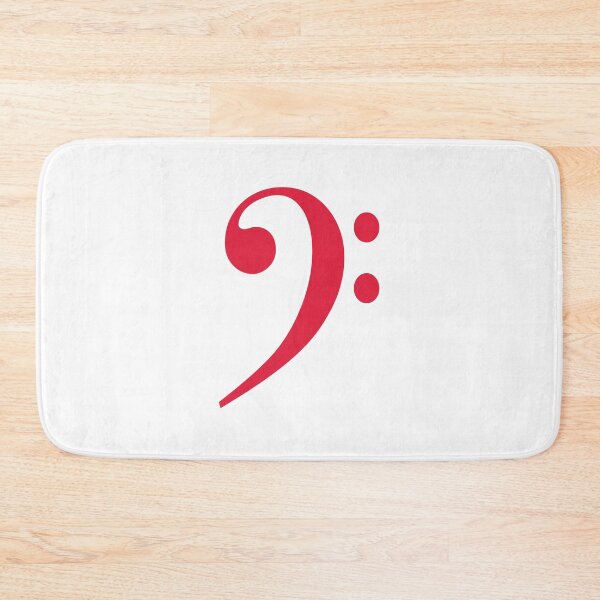 Item preview, Bass clef red designed and sold by Inspirationmotivation.