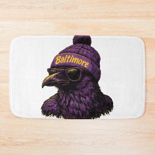 Item preview, Baltimore Raven Inspired Purple Vintage Bird Portrait designed and sold by SamuelRow44384.