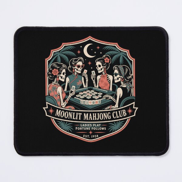 Item preview, Spooky Halloween Mahjong Club – Mahjong Lover Design designed and sold by JansenGS.