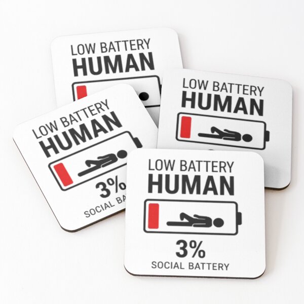 Item preview, Funny Low Battery 3% Status Design designed and sold by FABIOLA1970.