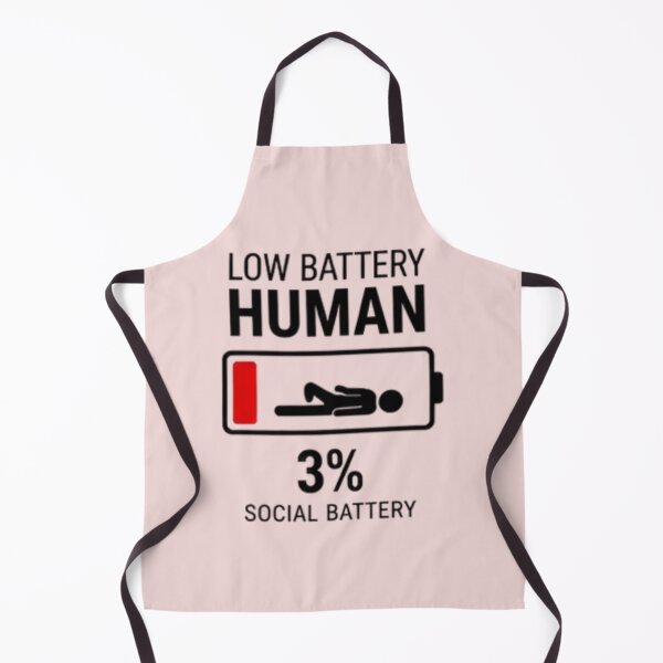 Item preview, Funny Low Battery 3% Status Design designed and sold by FABIOLA1970.
