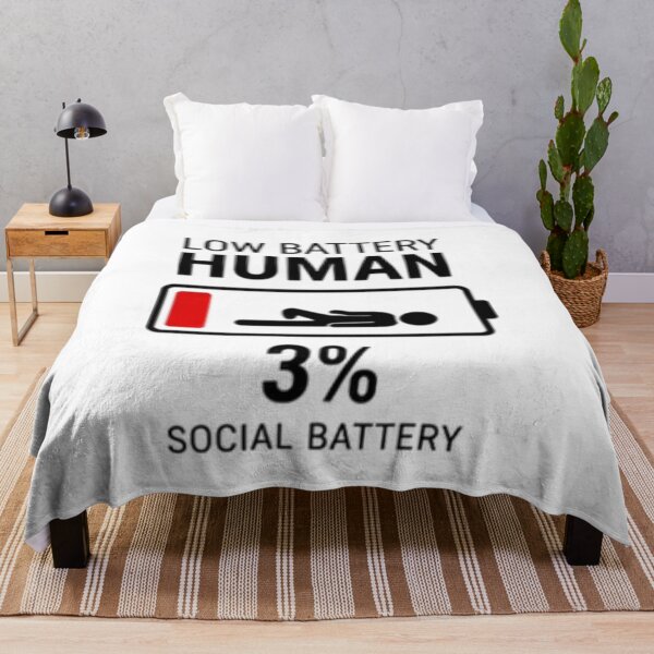 Item preview, Funny Low Battery 3% Status Design designed and sold by FABIOLA1970.