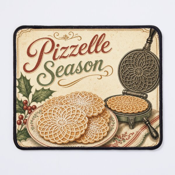 Item preview, Pizza Season Vintage Italian Christmas Waffles designed and sold by BoosterShop.