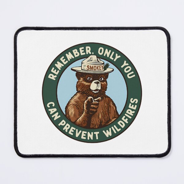 Item preview, Smokey Bear Remember Only You Can Prevent Wildfires Vintage Badge designed and sold by UKCoinsShopp.