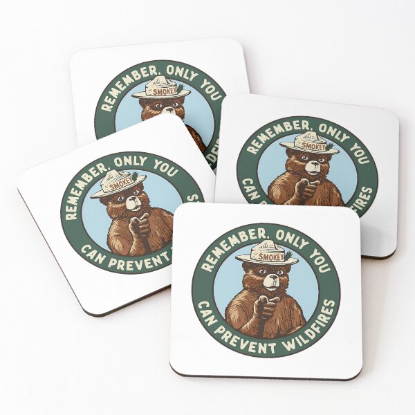 Item preview, Smokey Bear Remember Only You Can Prevent Wildfires Vintage Badge designed and sold by UKCoinsShopp.