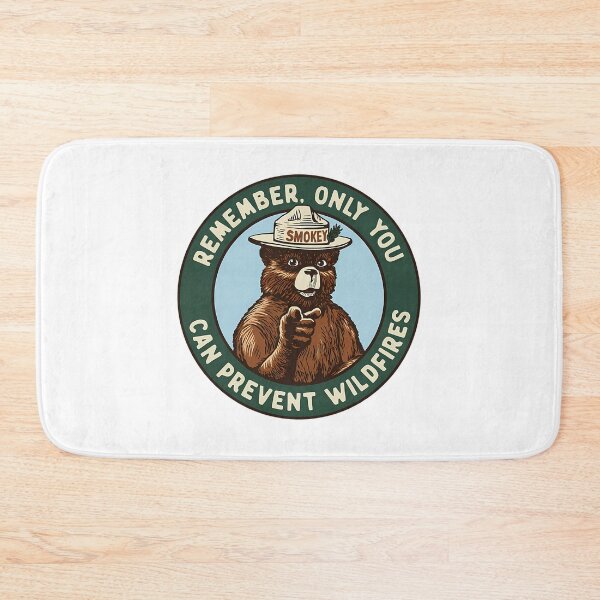 Item preview, Smokey Bear Remember Only You Can Prevent Wildfires Vintage Badge designed and sold by UKCoinsShopp.