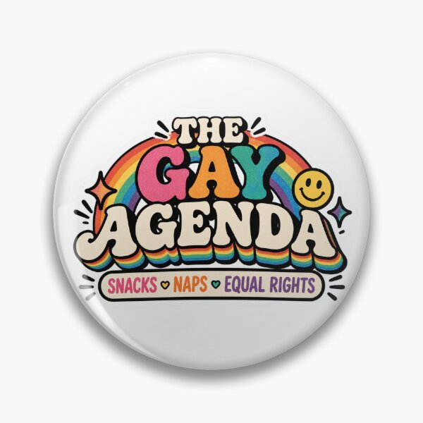 Item preview, The Gay Agenda – Snacks Naps & Equal Rights LGBTQ+ Pride designed and sold by Brave Little Mess Club.