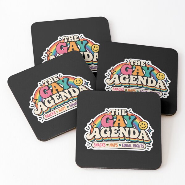 Item preview, The Gay Agenda – Snacks Naps & Equal Rights LGBTQ+ Pride designed and sold by Brave Little Mess Club.