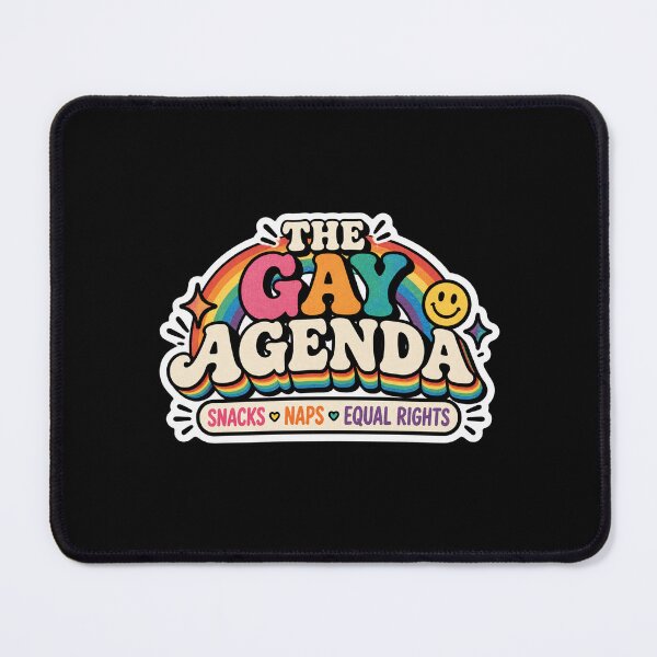 Item preview, The Gay Agenda – Snacks Naps & Equal Rights LGBTQ+ Pride designed and sold by Brave Little Mess Club.