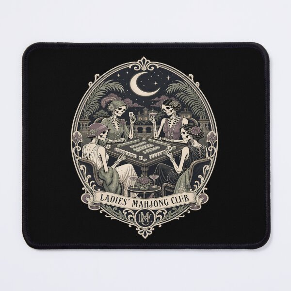 Item preview, Spooky Halloween Mahjong Club – Mahjong Lover Design designed and sold by JansenGS.