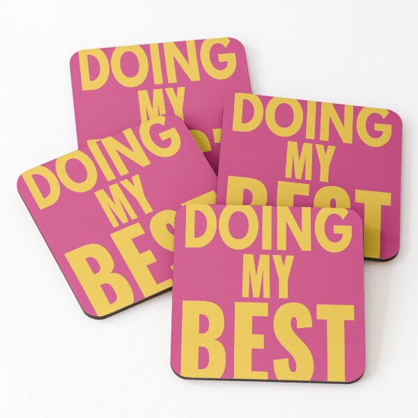 Item preview, DOING MY BEST – Modern Typography Art Print designed and sold by MarkedArtPrints.