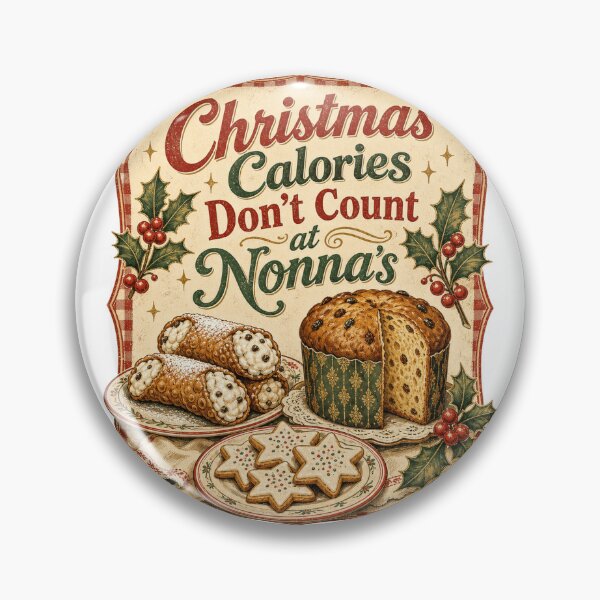 Item preview, Christmas Calories Dont Count at Nonna's Funny Vintage Design designed and sold by BoosterShop.
