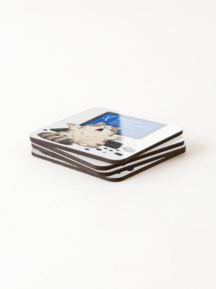 Thumbnail 4 of 5, Coasters (Set of 4), Computer Error designed and sold by Talpha.