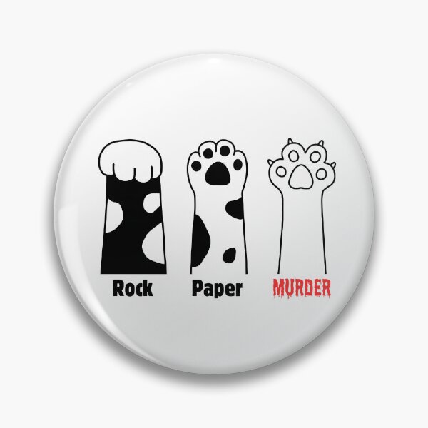 Item preview, Rock Paper Murder Cat Paws designed and sold by Kit Barrie Creations.