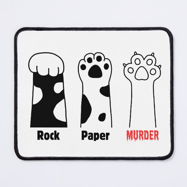 Item preview, Rock Paper Murder Cat Paws designed and sold by Kit Barrie Creations.