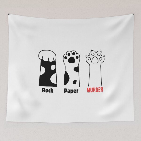 Item preview, Rock Paper Murder Cat Paws designed and sold by Kit Barrie Creations.