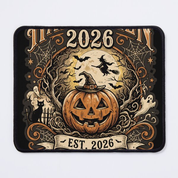 Item preview, Vintage Halloween 2026 Pumpkin Witch Spooky Delights designed and sold by DarkOriginArts.