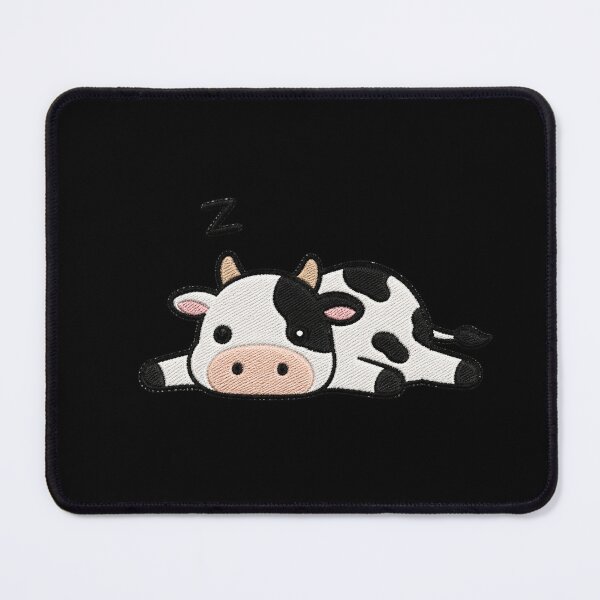 Item preview, Sleepy Cow Taking a Nap Kawaii Embroidery Patch designed and sold by ColorSplash123.
