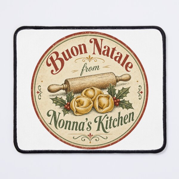 Item preview, Buon Natale from Nonnas Kitchen Vintage Emblem designed and sold by BoosterShop.