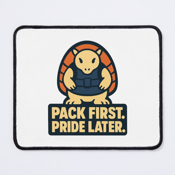 Item preview, Armadillo Rucker Pack First Pride Later Rucking Graphic designed and sold by Ainbowz-Artwork.