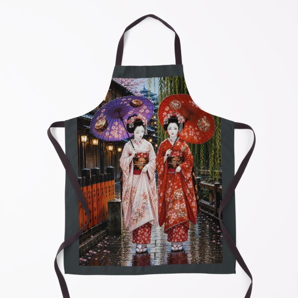 Item preview, Two Maiko Under Traditional Japanese Umbrellas designed and sold by Kurekou Lab.