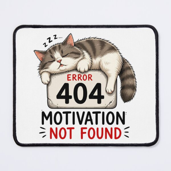 Item preview, Error 404: Motivation not found designed and sold by Talpha.