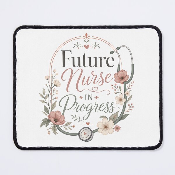 Item preview, Future Nurse in Progress – Flower Stethoscope designed and sold by BoosterShop.