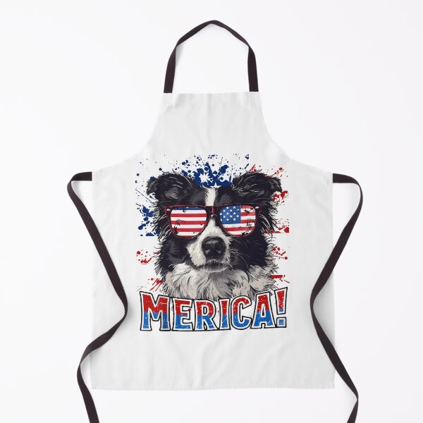 Artikelvorschau, 4. Juli, Amerika, Border Collie, Hund, USA-Flagge, Kinder, Männer, Frauen, Top-Meme entworfen und verkauft von YasuoShop.