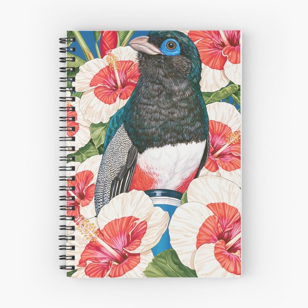 Item preview, Trogon and Hibiscus – Haiti Tropical Wall Art designed and sold by Wandering Mind.