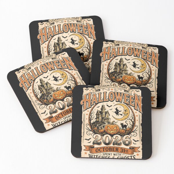 Item preview, Vintage Halloween 2026 Witches & Ghosts designed and sold by DarkOriginArts.