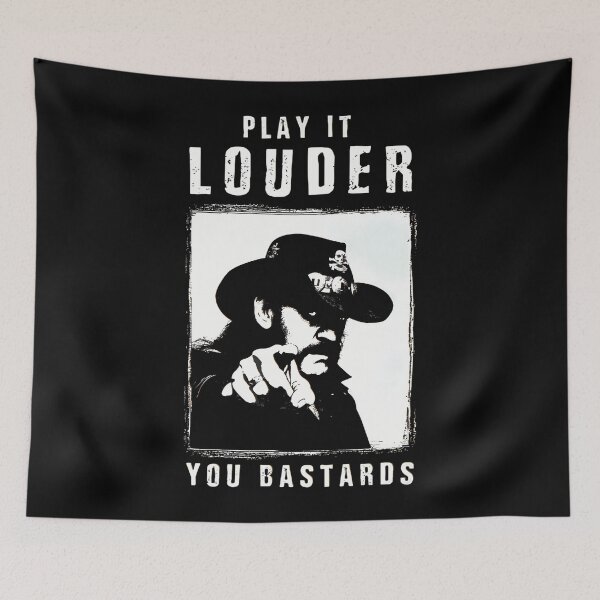 Item preview, Play It Louder You Bastards Lemmy Kilmist.er Meme designed and sold by Prints3000.
