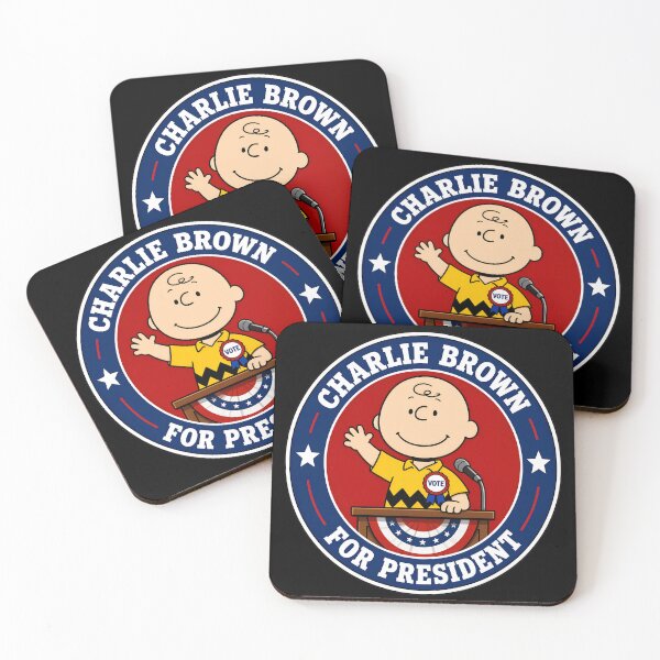 Artikelvorschau, Charlie Brown für Präsident entworfen und verkauft von FlutterDtealArt.