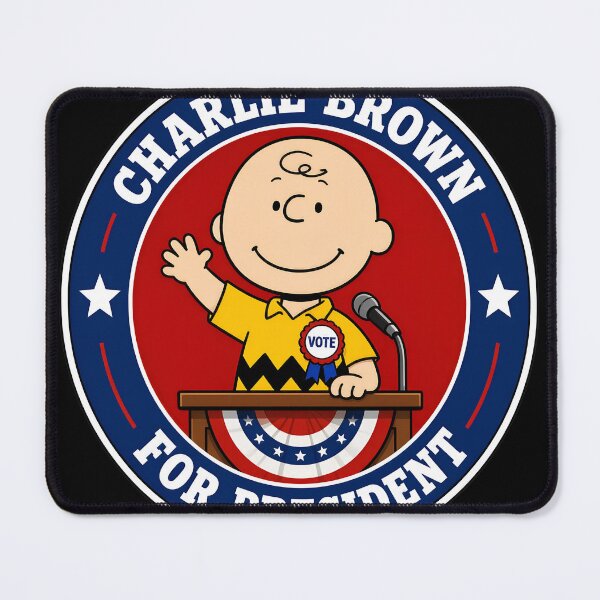 Item preview, Charlie Brown For President designed and sold by FlutterDtealArt.