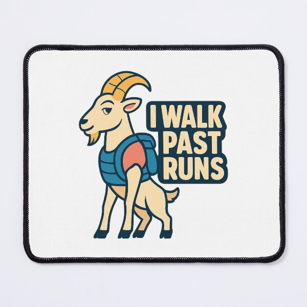 Item preview, Goat Rucker I Walk Past Runs Funny Rucking Graphic designed and sold by Ainbowz-Artwork.