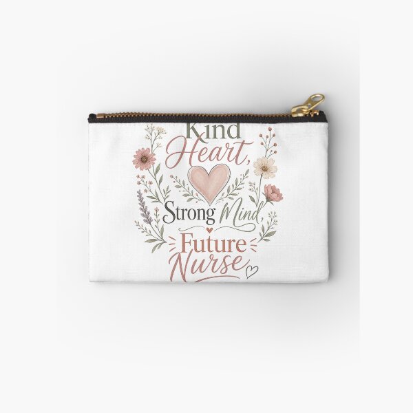 Item preview, Kind Heart Strong Mind Future Nurse – Wildflower Heart designed and sold by BoosterShop.