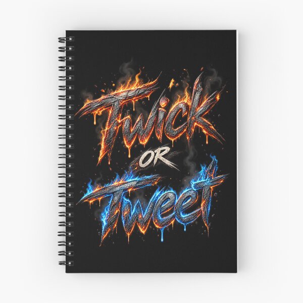 Item preview, Twick or Tweet – Burning Halloween Fire Text designed and sold by Kevin Shearer.