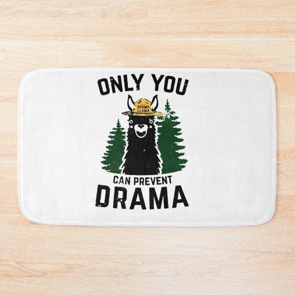 Item preview, The Original Only You Can Prevent Drama Llama Grunged - Smokey Bear Parody designed and sold by UKCoinsShopp.