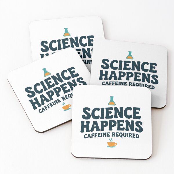Item preview, Science Happens Caffeine Required Funny Science Teacher and Student designed and sold by C-Plus-Home.