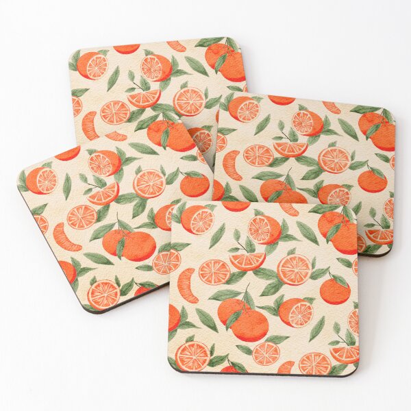 Item preview, Vintage Watercolor Citrus Orange Seamless Pattern designed and sold by LafinaArt.