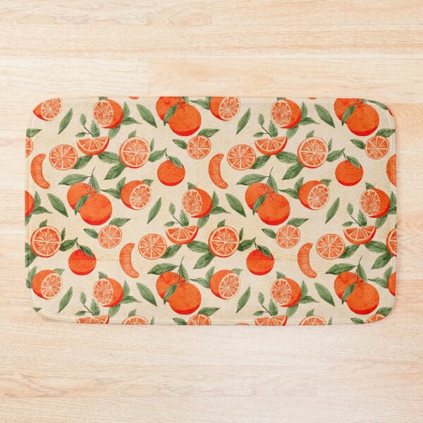 Item preview, Vintage Watercolor Citrus Orange Seamless Pattern designed and sold by LafinaArt.