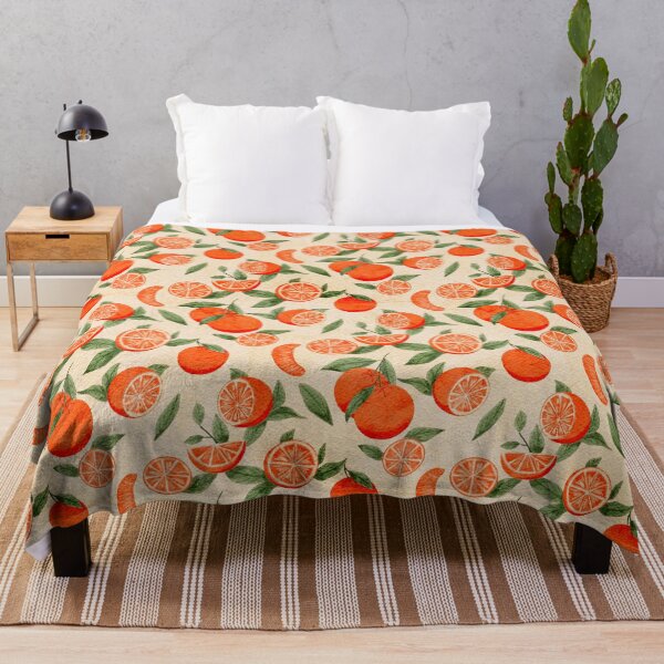 Item preview, Vintage Watercolor Citrus Orange Seamless Pattern designed and sold by LafinaArt.
