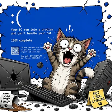 Artwork thumbnail, Computer crash by Talpha