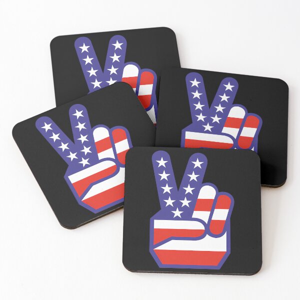 Item preview, American Flag Star Peace Hand Symbol designed and sold by TimelessChic.