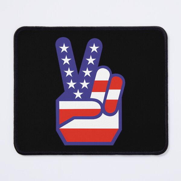 Item preview, American Flag Star Peace Hand Symbol designed and sold by TimelessChic.