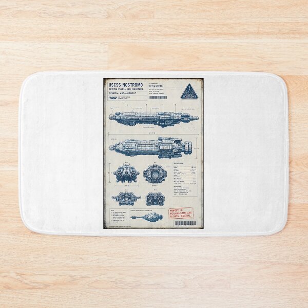 Item preview, Uscss Nostromo Blueprint designed and sold by PrintStarTeee.