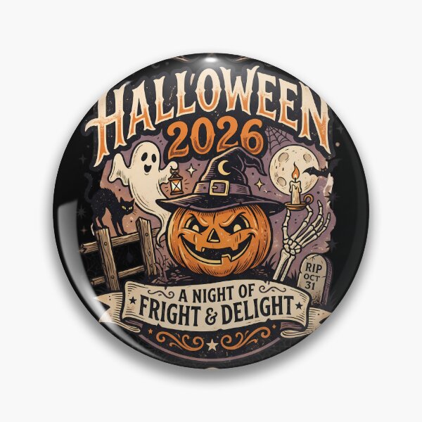 Item preview, Vintage Halloween 2026 Fright & Delight designed and sold by DarkOriginArts.