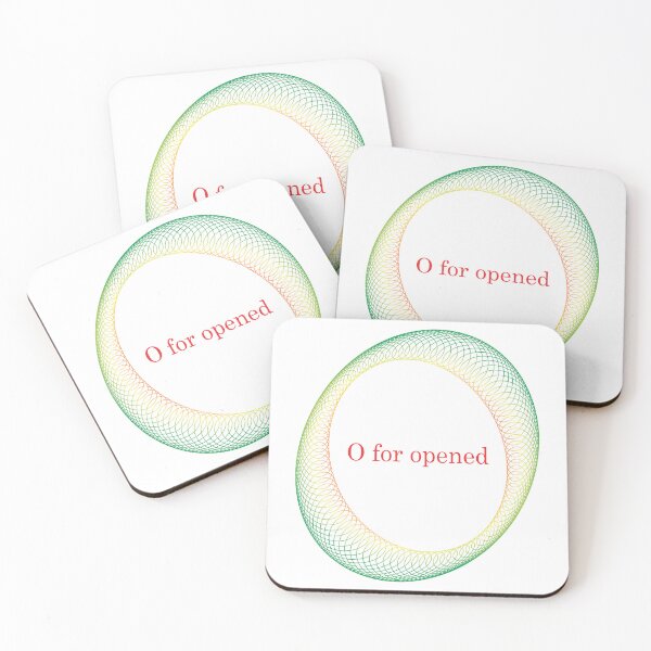 Item preview, O for opened designed and sold by nogamax.