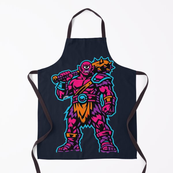 Item preview, One-Eyed Cyclops Warrior – Greek Myth Monster in Neon designed and sold by KungPowUnicorn.