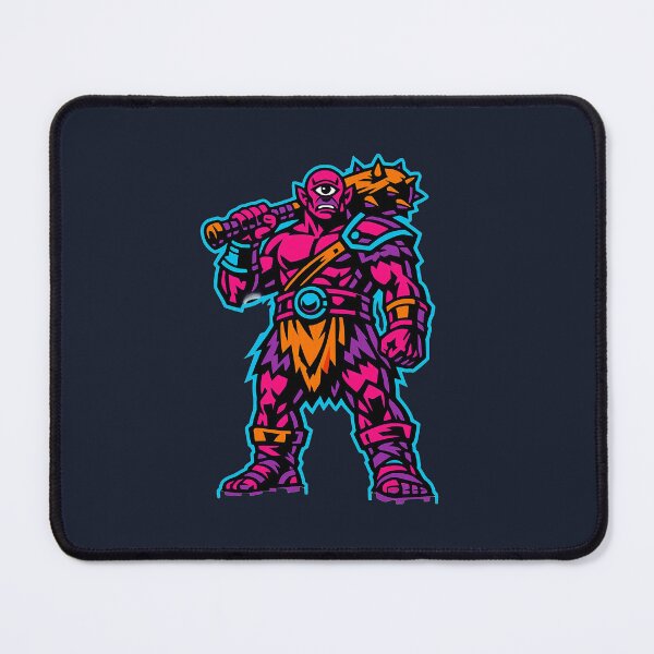 Item preview, One-Eyed Cyclops Warrior – Greek Myth Monster in Neon designed and sold by KungPowUnicorn.