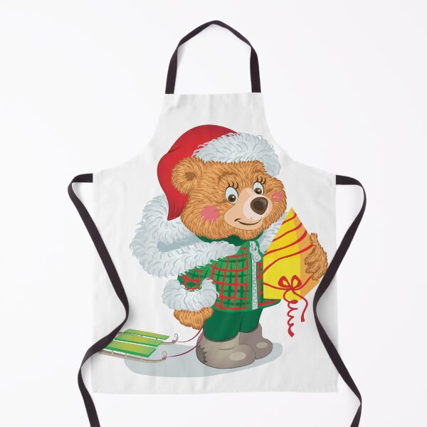 Item preview, Christmas Bear with Sled and Gift designed and sold by Ekaterina Biserova.